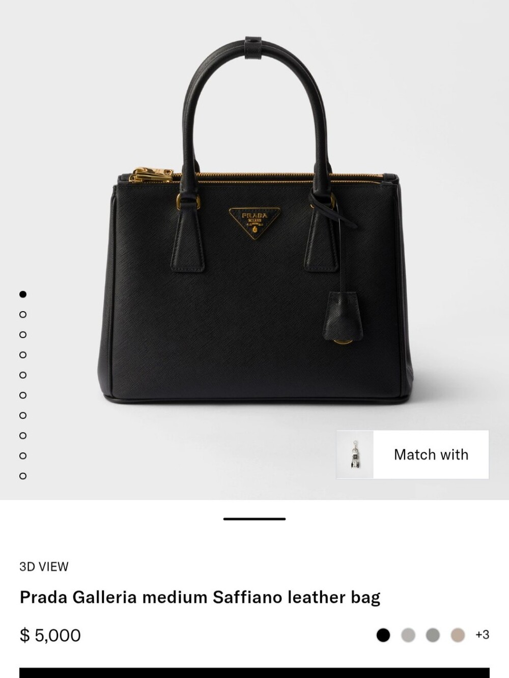 Prada Galleria Lux Double Zip Medium - Picture 16 of 16